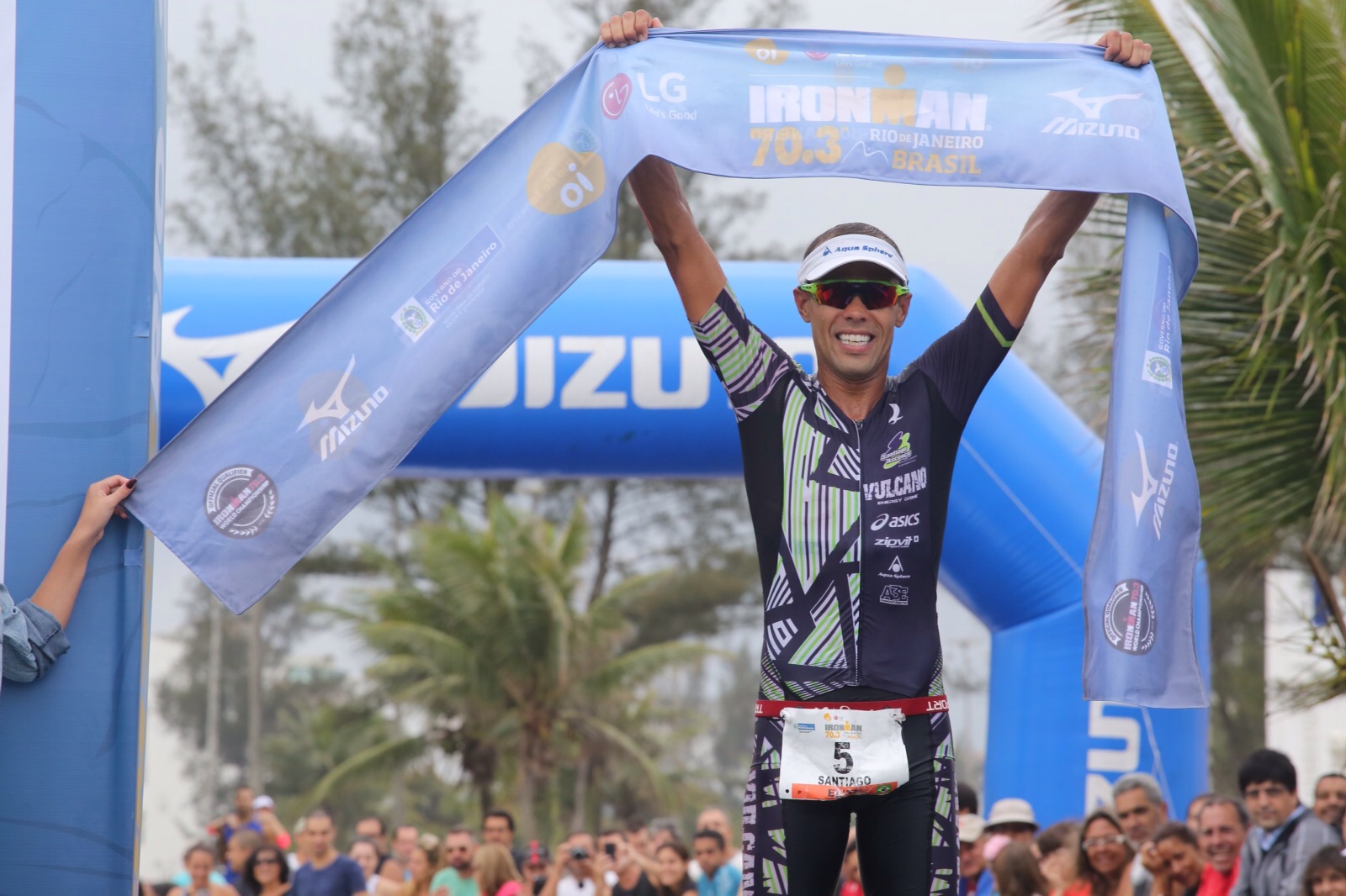 Santiago Ascenço, campeão do Ironman 70.3 Rio. Foto: Fernanda Paradizo